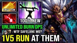 100% NEW OP META 1v5 Run At Them Radiance Voodoo Unlimited AOE Burning DPS Witch Doctor Dota 2