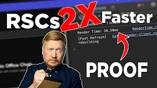 Proof That React With RSCs is 2X Faster!