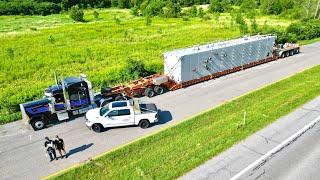 145 feet long! First trip in the Peterbilt 389