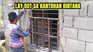 LAY OUT TANSE SA KANTOHAN NG BINTANA AT PALITADA SA BAHAY NI MORA