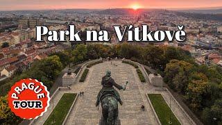 Hill of #Vitkov. Walking tour of #Prague4K, Czech Republic.