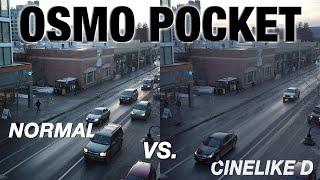 DJI Osmo Pocket Cinelike D vs. Normal Mode Comparison