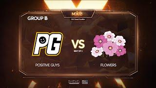 Positive Guys vs Flowers, MDL Chengdu Major Qualifier, bo2, game 1 [Inmate & Maelstorm]