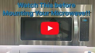 Watch this before mounting a microwave | Microwave Mounting Tip