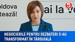 Negocierile pentru dezbateri s-au transformat în târguială