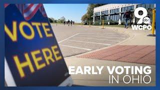 Ohio early voter numbers begin to come in as residents cast their ballots