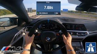 BMW M4 Competition MxDrive | Wie schnell ist er? | 0-100km/h, Autobahn, Sound | GERCollector