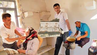 Halimah's serious illness and Asghar's loving care and making handmade dishwashers