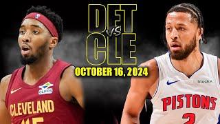 Cleveland Cavaliers vs Detroit Pistons Full Game Highlights - October 16, 2024 | NBA Pre Season