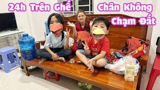 Thử Thách 24H Trên Ghế Chân Không Chạm Đất [ Trang And Vinh ]