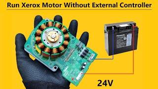 Run 24V 150W Brushless DC Motor without BLDC Controller ( Photocopy Motor )