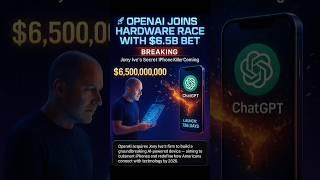  OpenAI’s $6.5B iPhone Killer EXPOSED!  Jony Ive’s Secret AI Device Shocks Tech World