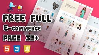 FREE 35+ PAGES Ecommerce Website Template HTML