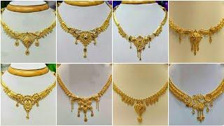 Light Weight Gold Necklace Designs With Weight And Price #kaushalyapandey