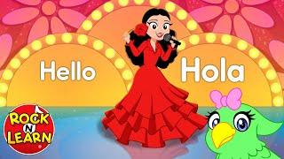 Learn Spanish Greetings | English to Spanish | Rock 'N Learn