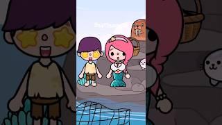 Beautiful Mermaid and Diamond Boy Love Story‍️#tocaboca #tocalifeworld #tocastory #shorts