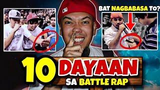 10 DAYAAN | Na ''HINDI HALATA'' Sa RAP BATTLE