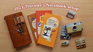 2023 Traveler's Notebook Setup  Monthly & Weekly Vertical | Abbey Sy