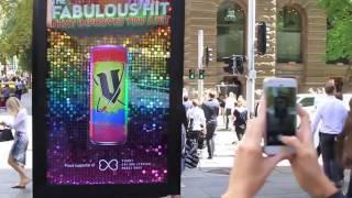 [Food & Beverage] V Energy Drink DOOH photo booth | JCDecaux Australia