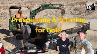 Prospecting & Panning Gold from a Mine Dump