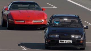 Corvette ZR-1 (C4) 1989 vs Sierra RS 500 Cosworth 1987 at Nurburgring Nordschleife Track Day