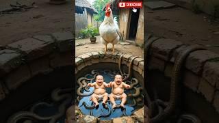 Giant Chicken Dropped Millions of Human Babies!  Unreal Village Scene!  #shorts
