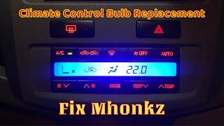 Fortuner Climate Control Bulb Replacement