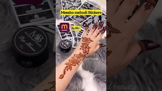 Karwachuth Special Meesho Mehndi Sticker For Instant Mehndi Design/New Mehndi Design#shorts#mehndi