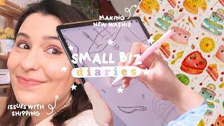 WASHI CAKES? Just washi tapes...  drawing cakes on my iPad  making & design washi! SMALL BIZ VLOG