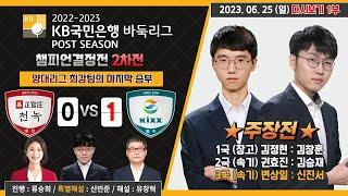 #챔피언결정전_2차전_1부 : 정관장천녹 vs Kixx | 2022-2023 KB국민은행 바둑리그 챔피언결정전 2차전 (06/25)