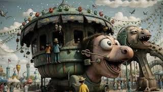 Surreal Cartoon Carnival 4k Ai Video