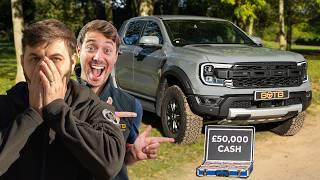 He Thought I Was A Plumber! Builder WINS New Ford Raptor + £50,000 CASH!