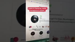 How to build AI character inside Instagram in 60seconds ( using AI Studio).