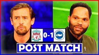 LIVERPOOL FC VS BRIGHTON AND HOVE ALBION {POST MATCH ANALYSIS} SUCCESSIVE ANFIELD DEFEAT, TITLE GONE