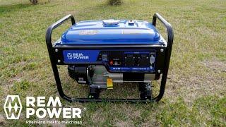 REM POWER Petrol Generator GSEm 3300 SB / Unboxing and Testing