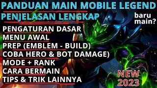 Tutorial LENGKAP! Cara Main Game Mobile Legend Tips Trik ML MLBB Terbaru 2023, Cara coba Hero MLBB