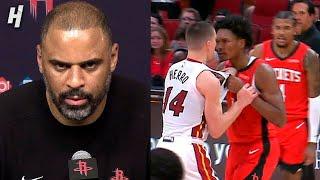 Ime Udoka on Amen Thompson & Tyler Herro scuffle, Full Postgame Interview