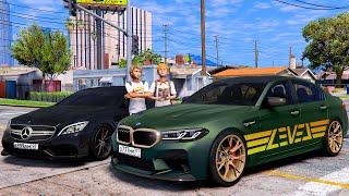 ОПЕРСКАЯ ЕЗДА В GTA 5 - ГОНКА M5 CS ПРОТИВ CLS! МНЕ ПОДАРИЛИ САМУЮ БЫСТРУЮ BMW M5 ТАМАЕВА! ВОТЕР