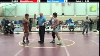 FILA Cadet 85-100 KG Malachi Beaver vs. Jerek Cropper
