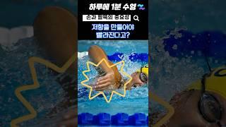 손과 팔뚝의 저항으로 스피드업! #수영배우기