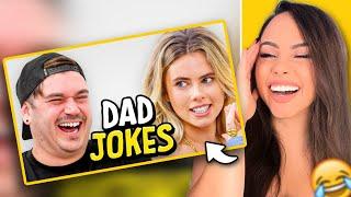 Dad Jokes | Don't laugh Challenge | Matt vs Peyton | Bunnymon REACTS