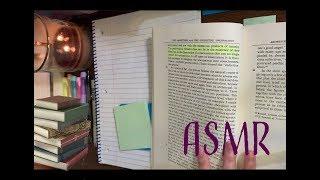 Come Study With Me  By Candlelight  ASMR (unintelligible whisper reading)