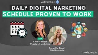 The Daily Digital Marketing Schedule Proven To Work for Financial Advisors