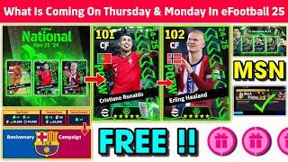 What Is Coming On Thursday & Next Monday In eFootball 2025 Mobile !! Potw Ronaldo, New Campaign 