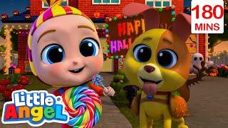 Bingo & Baby John's Halloween Song | Bingo & Baby John | Little Angel Nursery Rhymes and Kids Songs