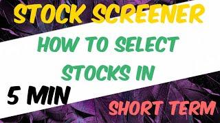 Chartink Breakout Scanner | How to select stocks for Short term | Positional stocks | Swing trades |
