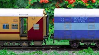 ICF BLUE DECOUPLE ICF UTKRISHT TRAIN | BUMPY RAILROAD | Train Simulator | Railwork | NTG GAMING