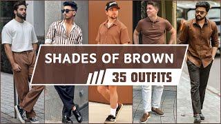 35 Ways to Style Brown Color In Summer 2024 | Men's Fashion