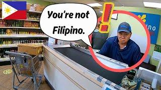 Filipino Store Owner SHOCKED when I speak Tagalog!