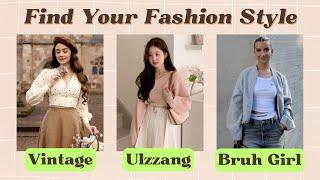 Find Your Fashion Style Aesthetic Quiz | Vintage, Ulzzang, or Bruh Girl? | ​⁠​⁠@AestheticNim